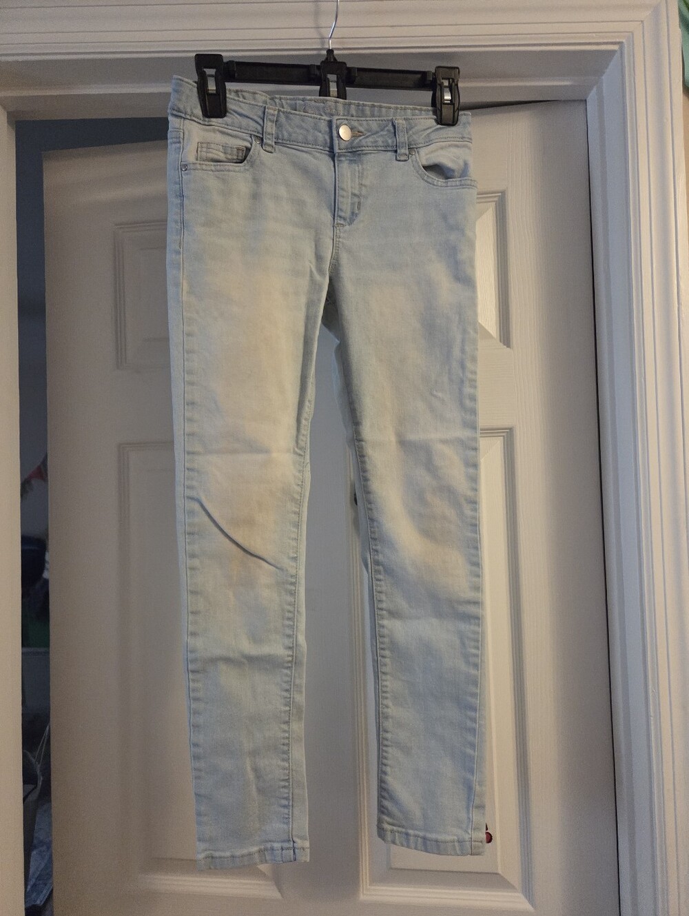 Wonder Nations girls light blue jeans size 12 see pics some stains blue